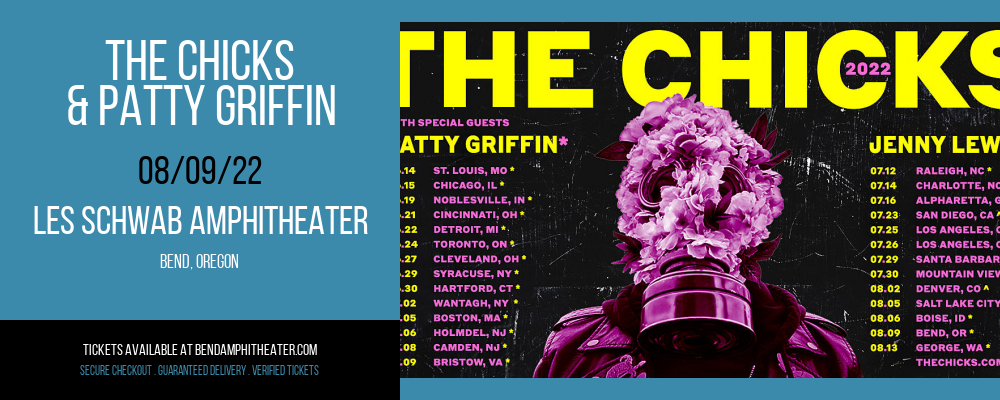 The Chicks & Patty Griffin at Les Schwab Amphitheater tickets The Chicks & Patty Griffin at Les Schwab Amphitheater