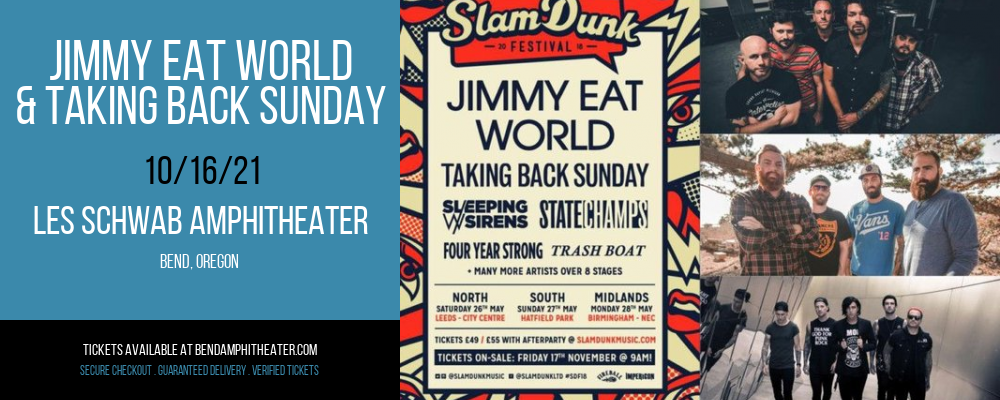 Jimmy Eat World & Taking Back Sunday at Les Schwab Amphitheater