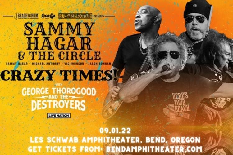 Sammy Hagar and the Circle & George Thorogood at Les Schwab Amphitheater tickets Sammy Hagar and the Circle & George Thorogood at Les Schwab Amphitheater