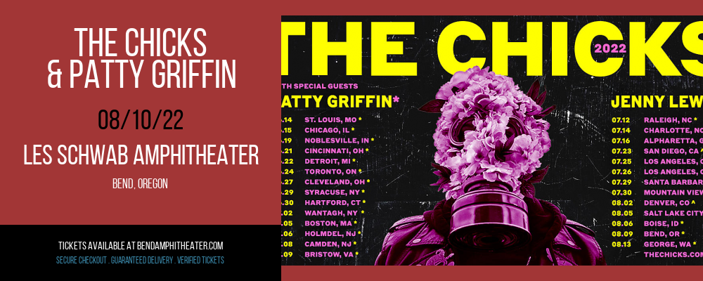 The Chicks & Patty Griffin at Les Schwab Amphitheater tickets The Chicks & Patty Griffin at Les Schwab Amphitheater
