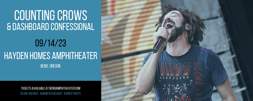 Counting Crows & Dashboard Confessional at Les Schwab Amphitheater tickets Counting Crows & Dashboard Confessional at Les Schwab Amphitheater