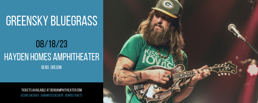 Greensky Bluegrass at Les Schwab Amphitheater tickets Greensky Bluegrass at Les Schwab Amphitheater